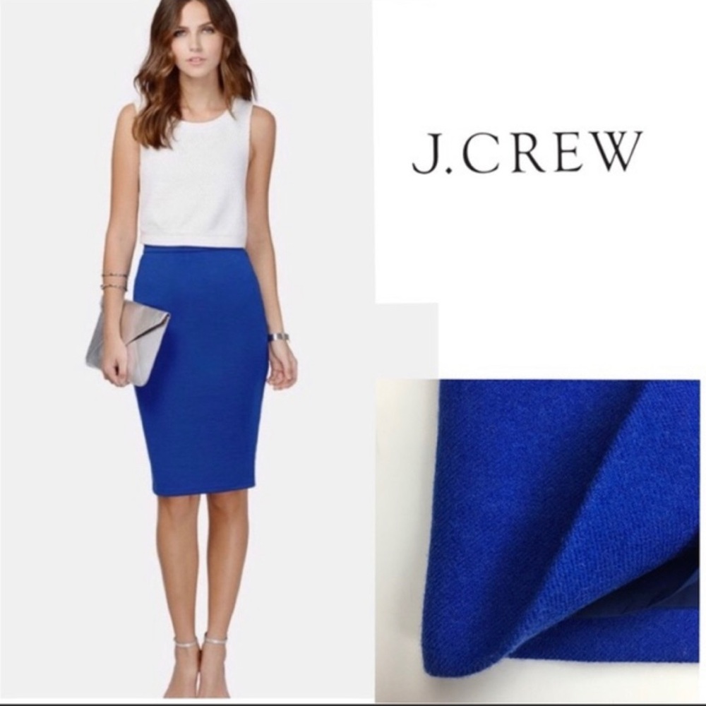 J. Crew Double Serge Wool Pencil Skirt